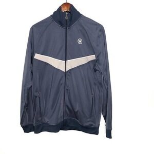 Converse navy blue zip down sweatshirt pockets